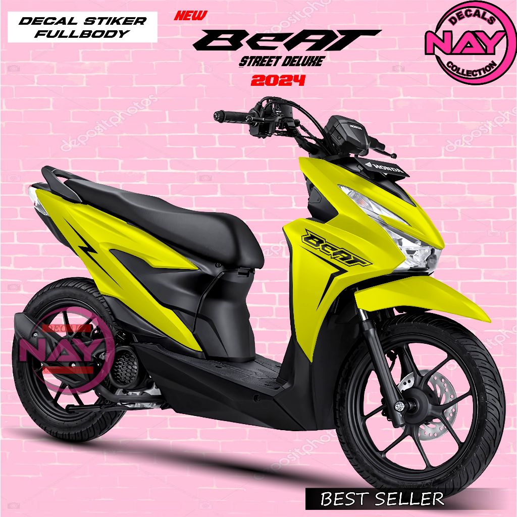 Nay Decal Stiker Full Body Honda Beat Street Motif Polosan- Decal Beat Street Full Body Keren