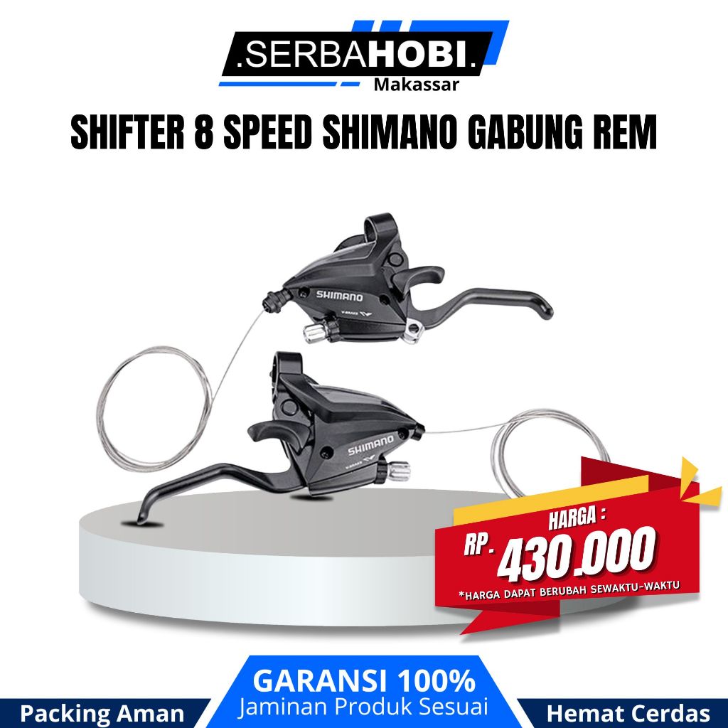 Shifter 8 speed Shimano gabung rem