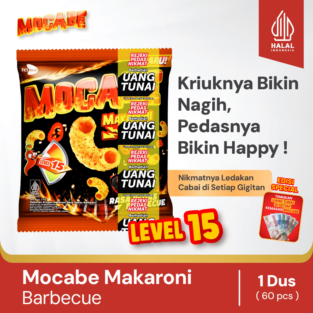

Mocabe - Sambal Geprek - Small Pack - 1 renceng (10 pcs ) - 24gr