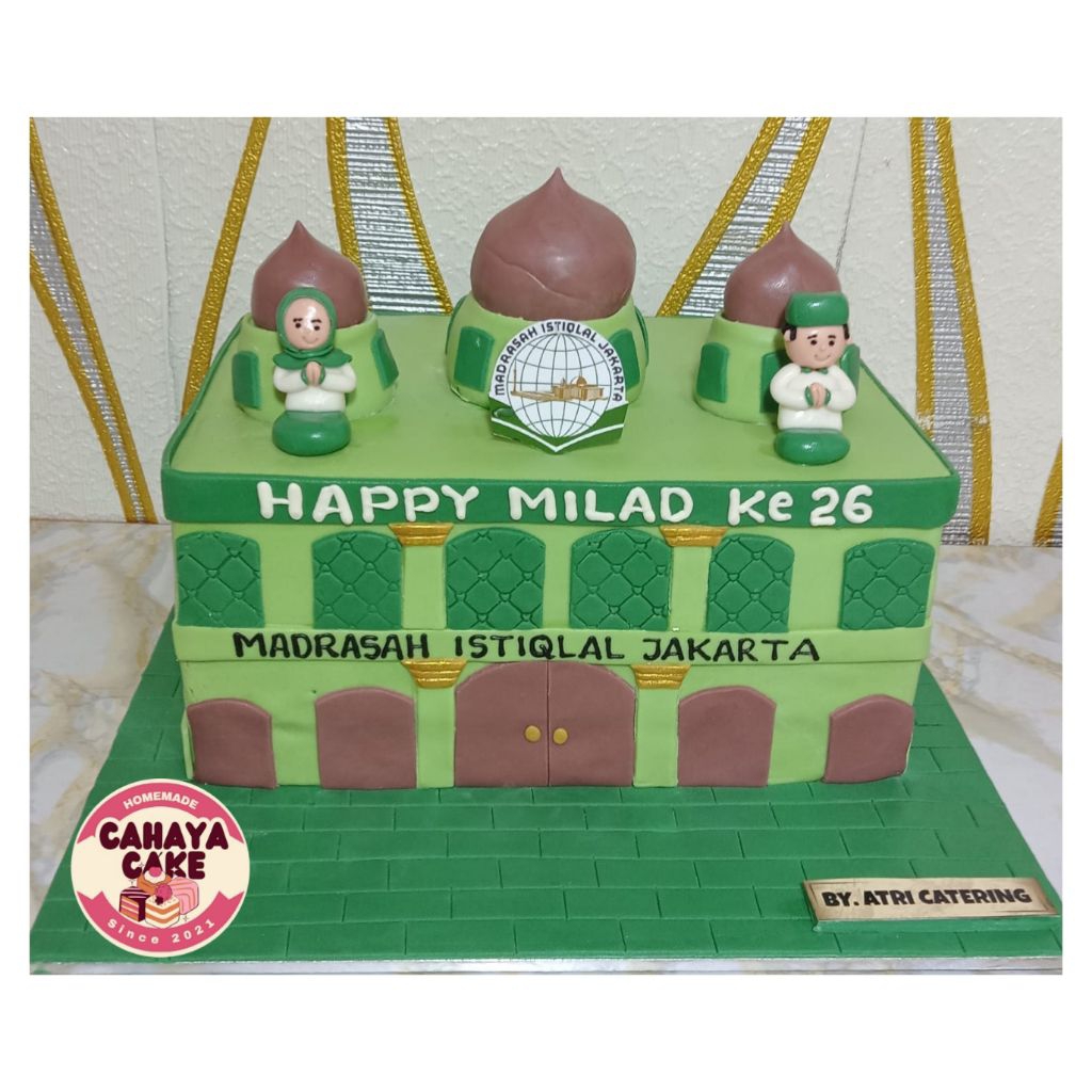 

Mosque Custom Cake / Kue Ulang Tahun Mesjid / Kue Ultah Custom
