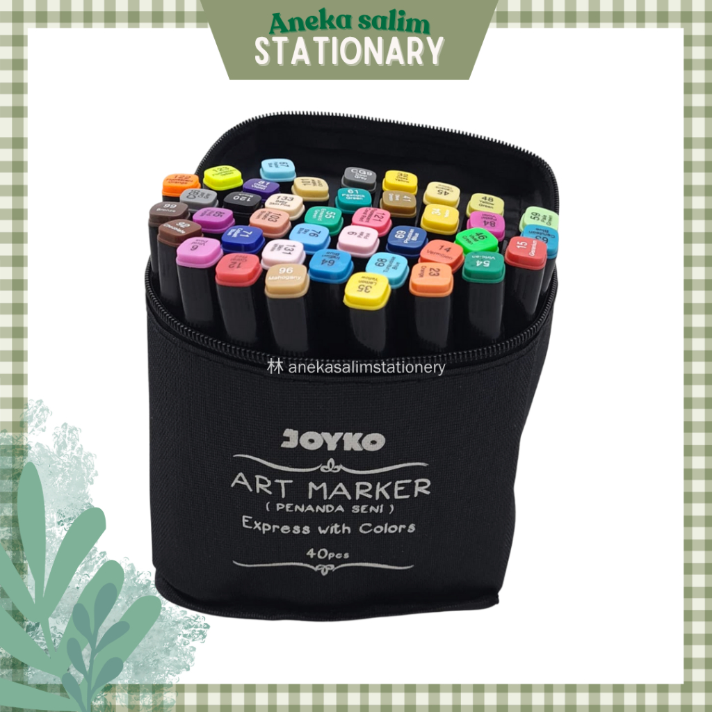 

Anekasalim - Spidol Joyko Art Marker Penanda Seni Berwarna ARMK-74-30 ~ 80 Colors