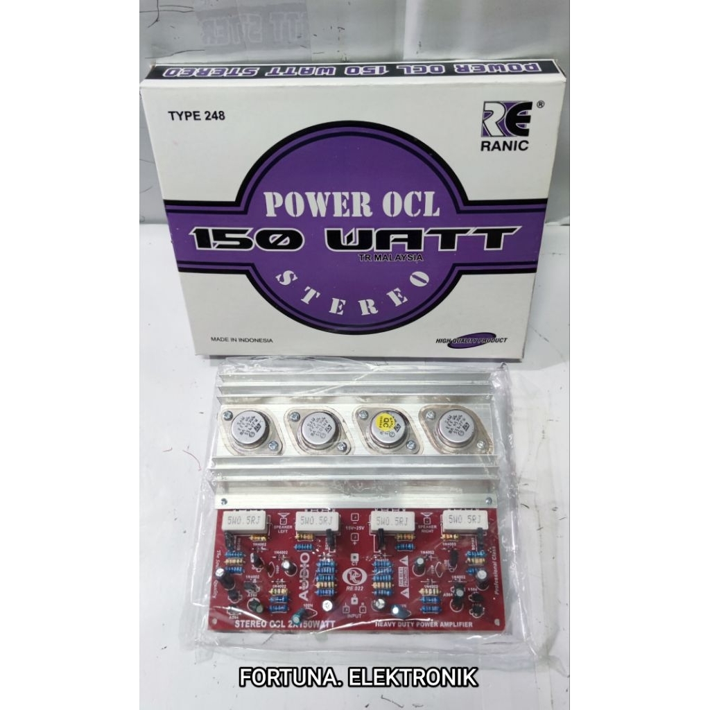 RANIC KIT POWER OCL STEREO 150WATT TR JENGKOLAN TYPE (248)