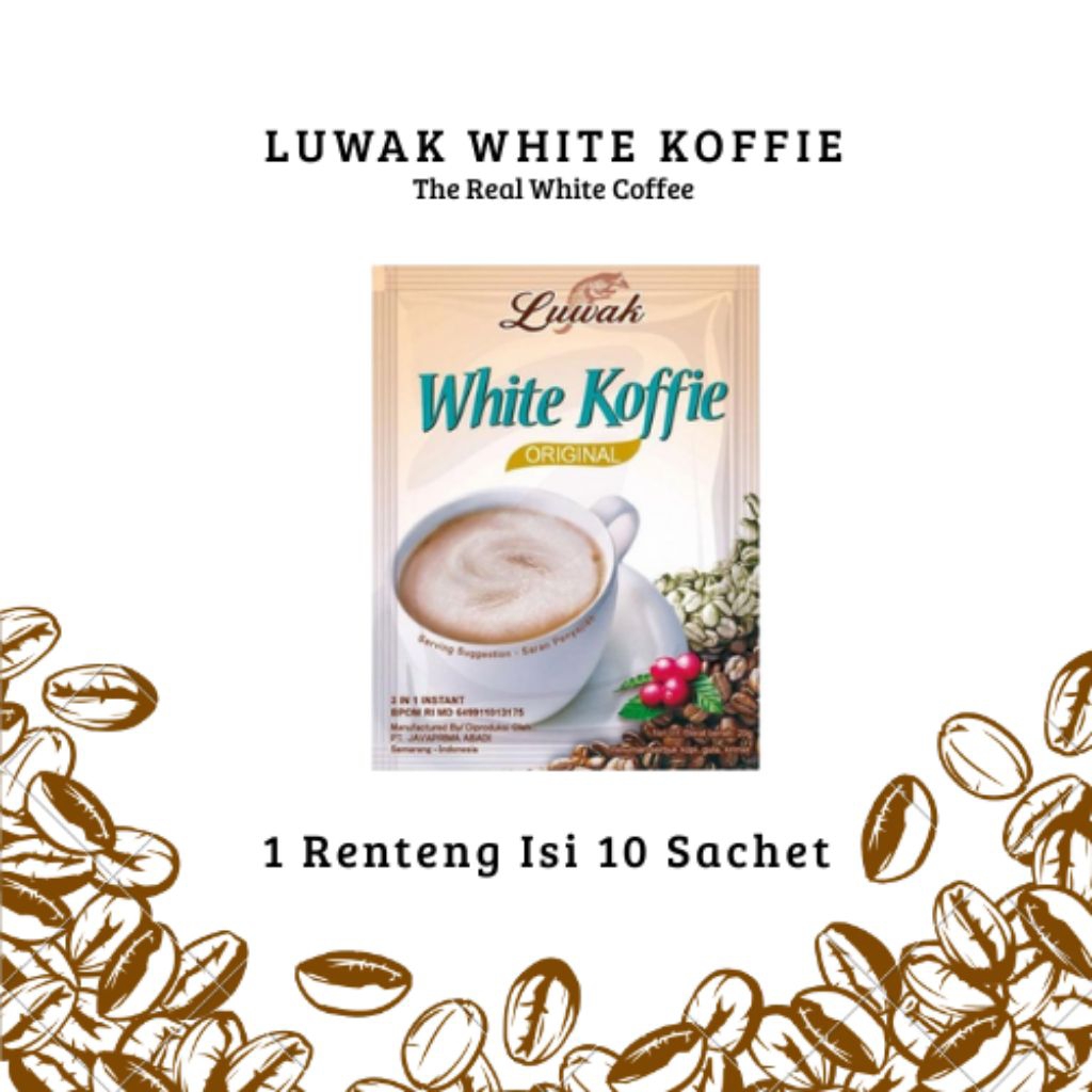 

LUWAK WHITE KOFFIE ( 1 Renteng Isi 10 Sachet)