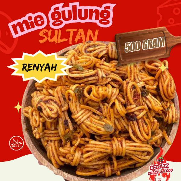 

500 gram mie gulung cedazz ratu ngemil kriyuk viral
