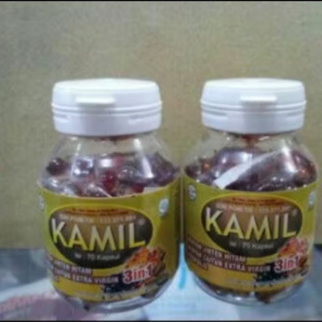 Kamil 3 In 1 3in1 ( Jinten Hitam Plus Zaitun Plus Propolis) Kamil 3in1 70 Kapsul