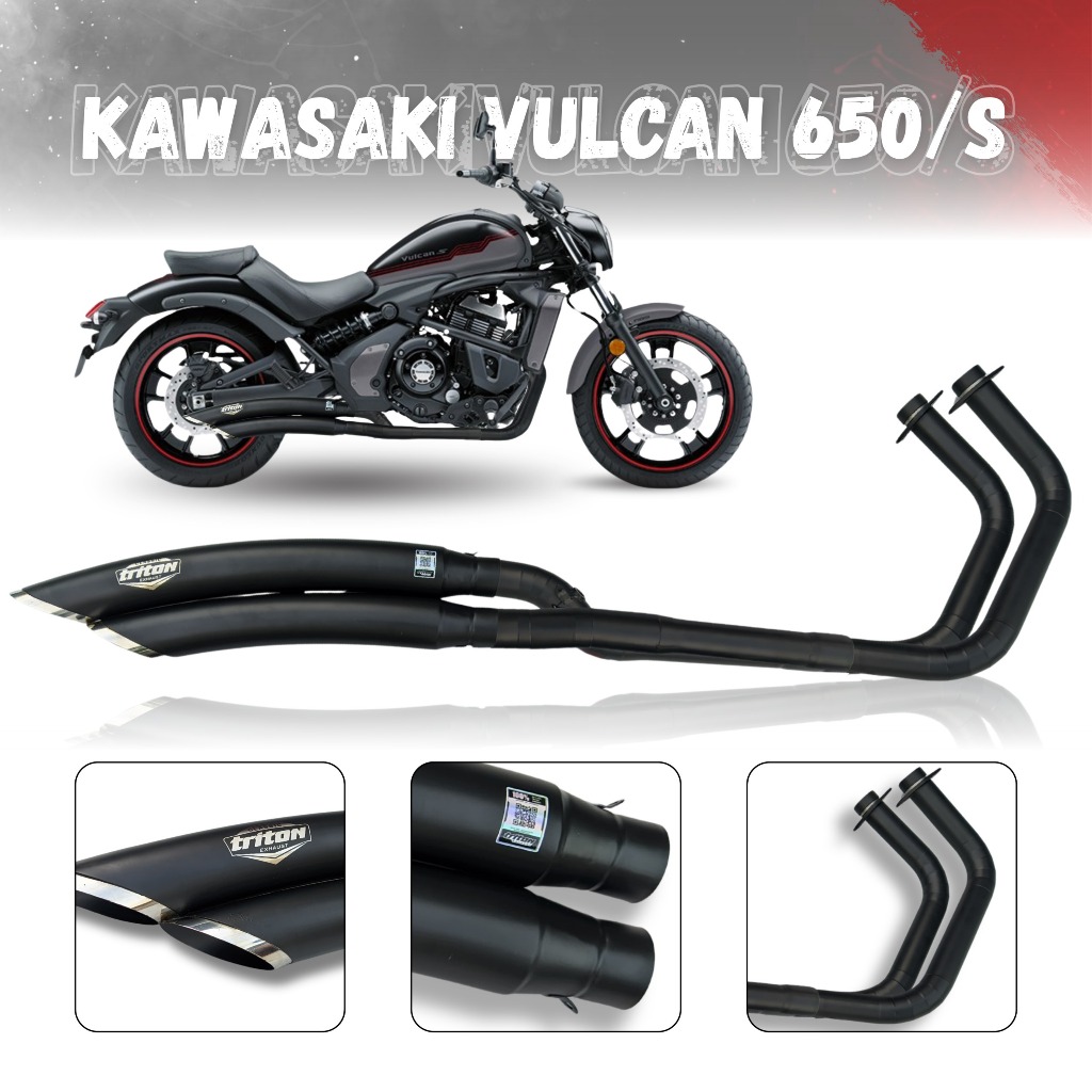 Knalpot kawasaki vulcan s 650 big radius full system