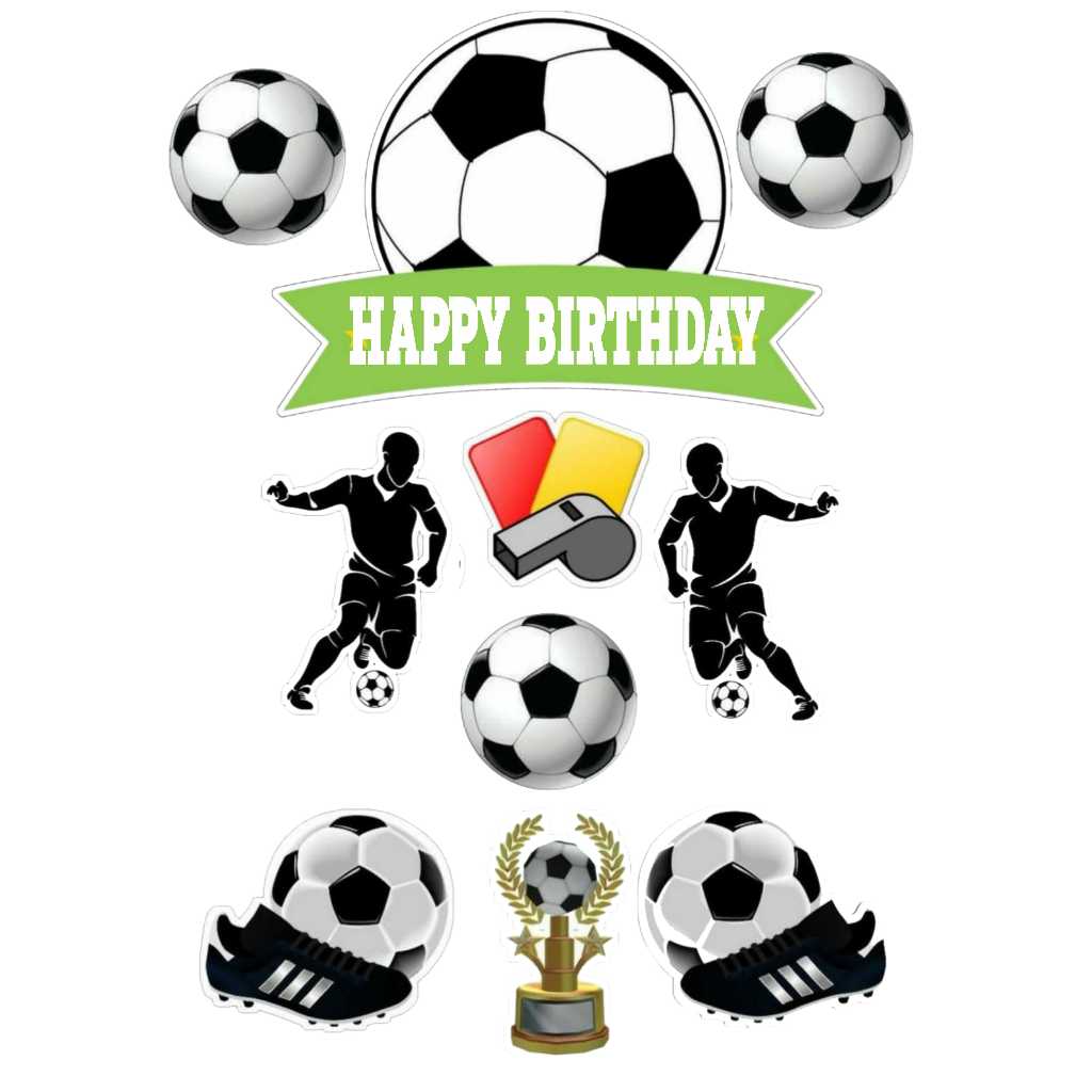 

TOPPER CAKE ULANG TAHUN / HIASAN KUE FOOTBALL SEPAK BOLA