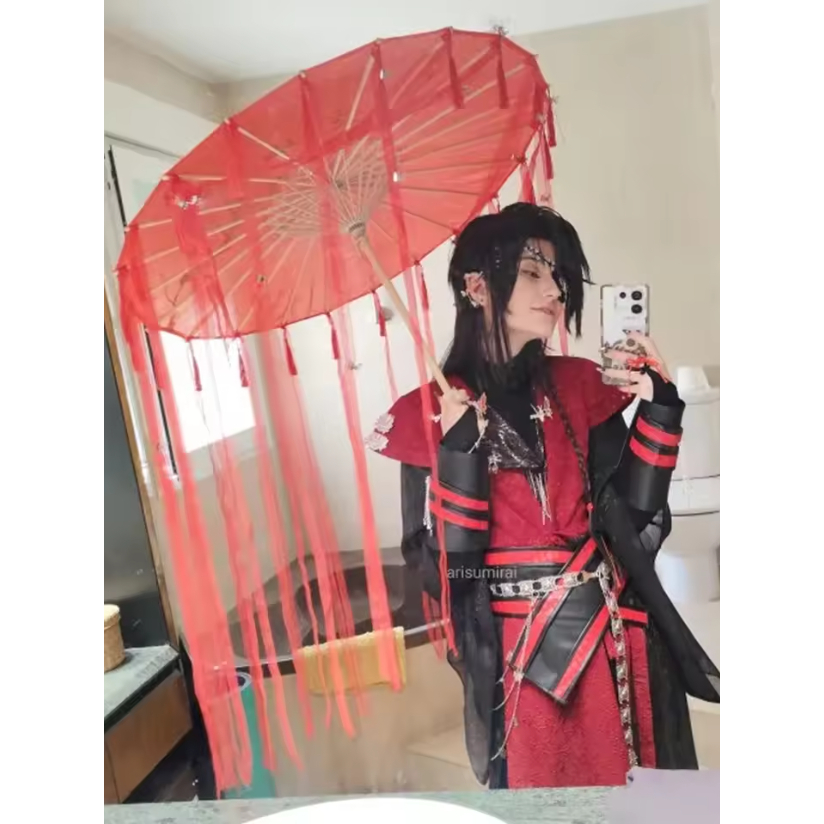 [ICEWAY] Payung Hua Cheng Cosplay Tian Guan Ci Fu Heaven Official Blessing Merah China Jepang