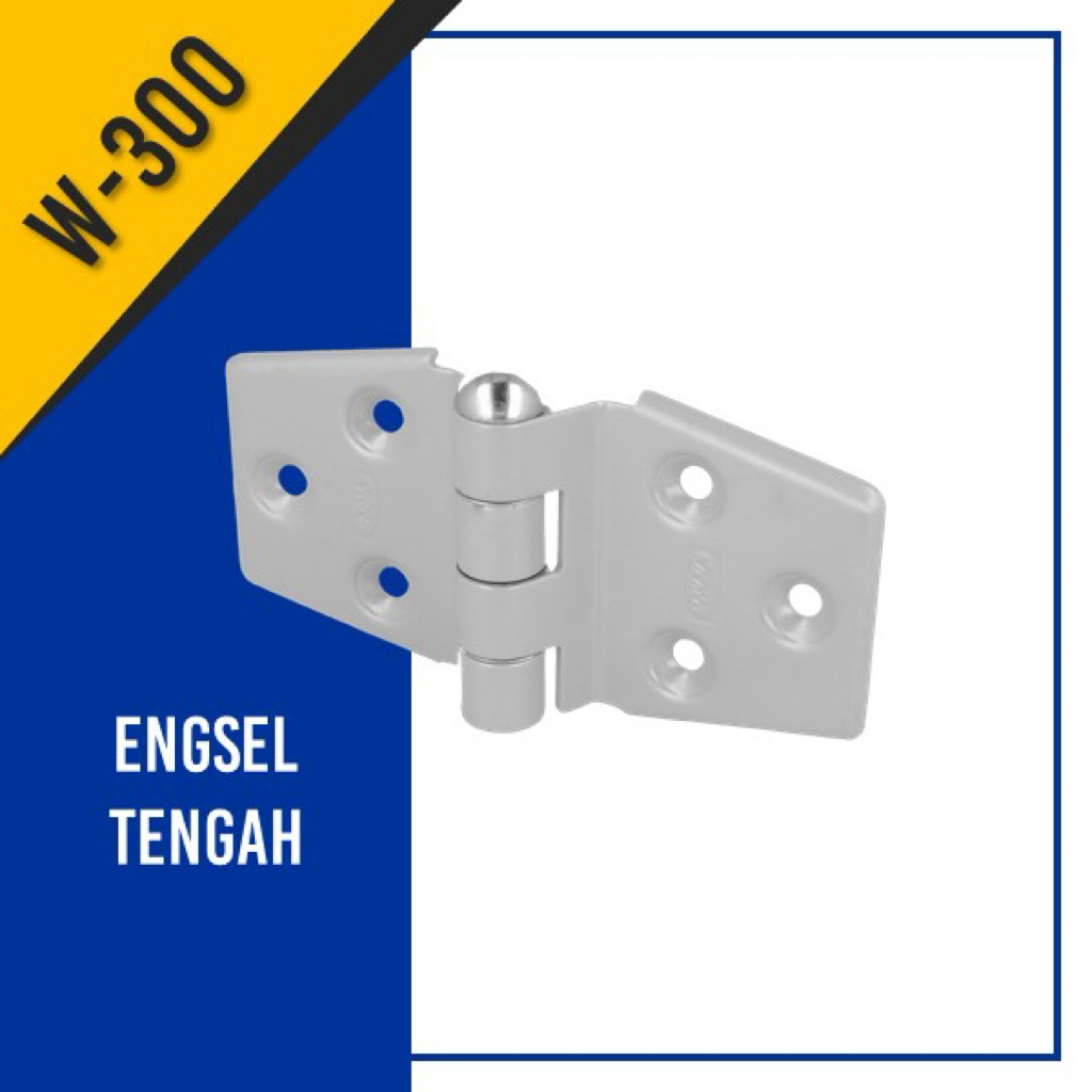 Engsel Tengah Wina W-300 Kuat | Engsel Pintu Garasi / Pintu Lipat Tebal | Komponen Pintu Garasi