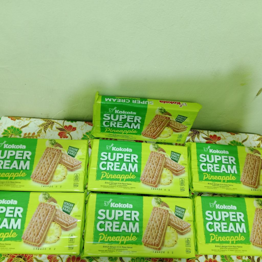 

kokola super cream 180 gr. Biskuit rasa nanas