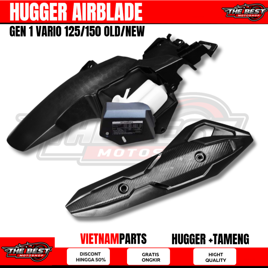 Hugger AirBlade PNP Vario 125/150 BONUS TAMENG KNALPOT HUGGER AIRBLADE BEAT SPAKBOR KOLONG BEAT