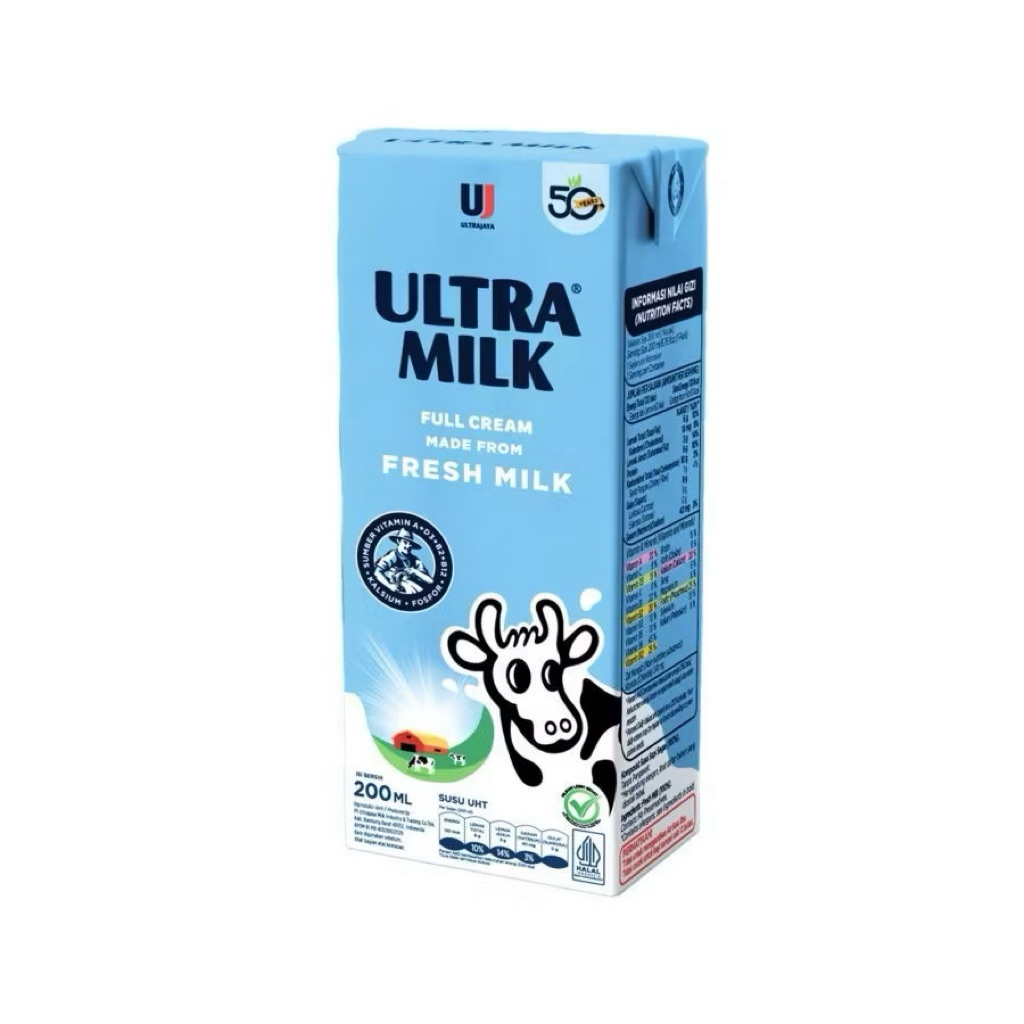 

Ultramilk Susu UHT 200 ml full cream