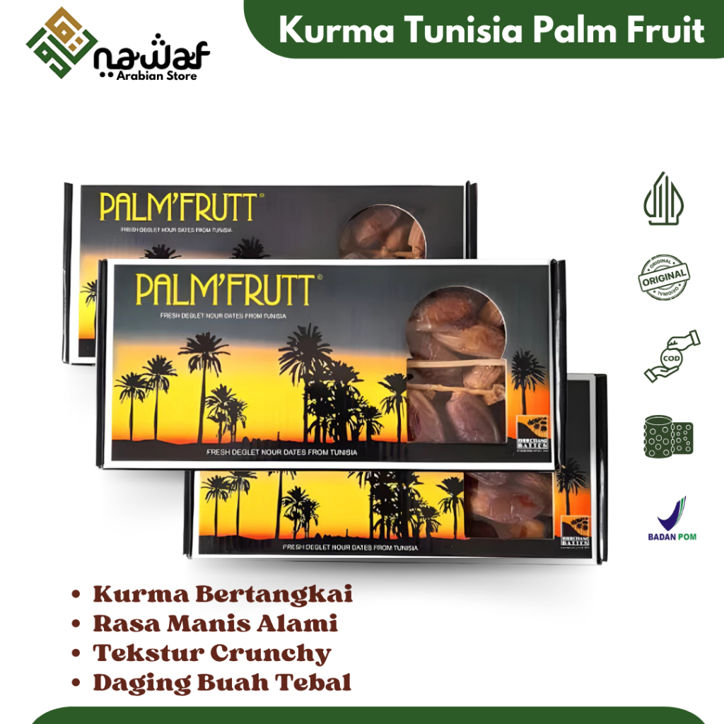 

Kurma Tunisia Tangkai Deglet Noor Asli Premium | Oleh Oleh Haji dan Umroh | Palm Fruit Royal Palm