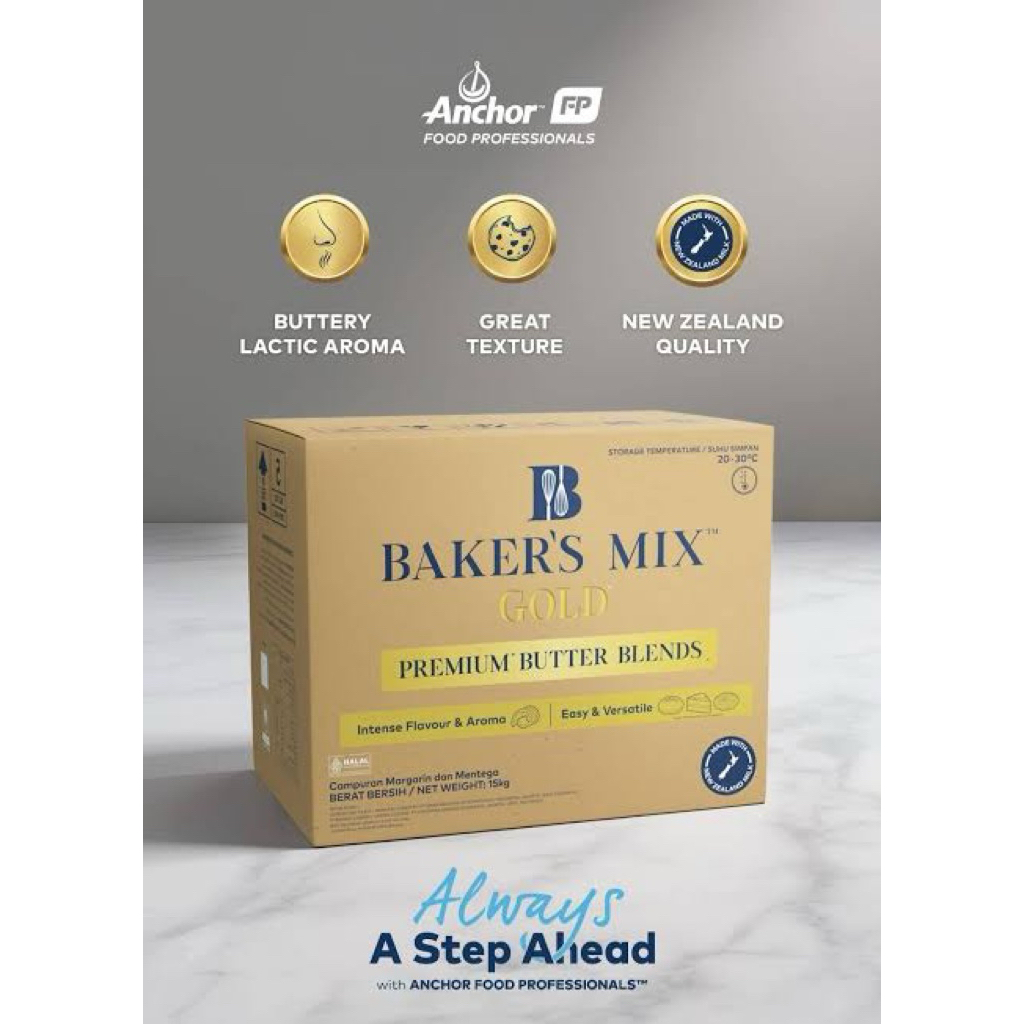 

Anchor BakerMix Gold Premium Butter Blend repack 250gr, 500gr, & 1kg