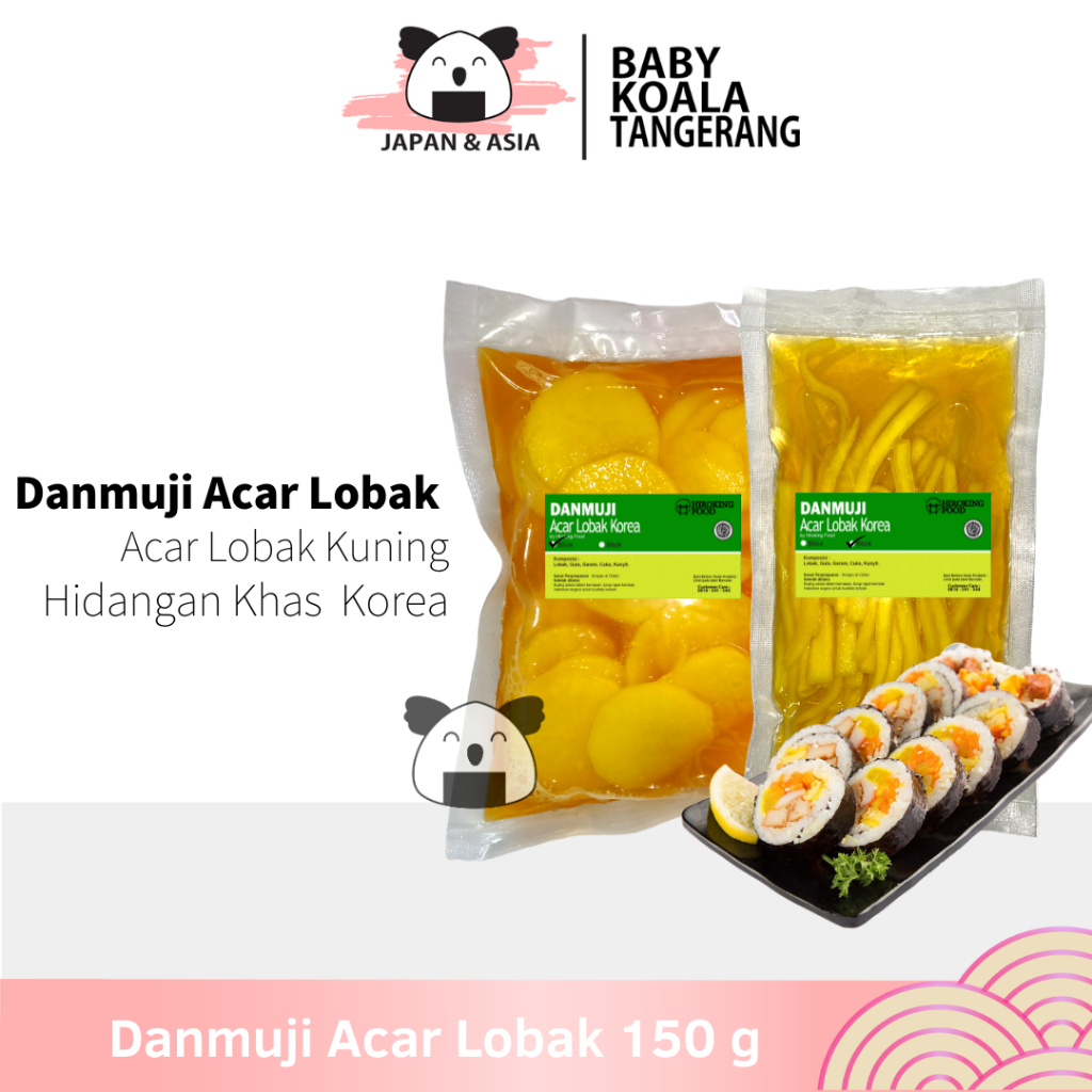 

DANMUJI Stick & Slice Acar lobak Korea 150 g | Takuan | Untuk Kimbab -BKT