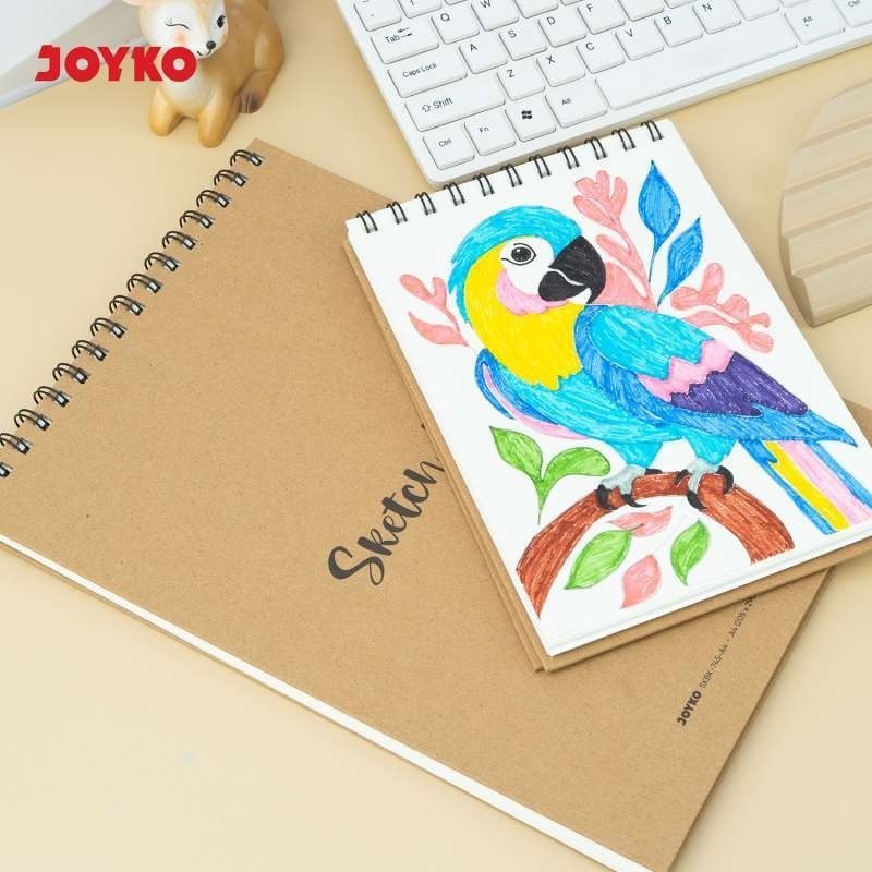 

Buku Sketsa / Sketchbook A5 Jilid Spiral Joyko 745 A5 / Buku Gambar
