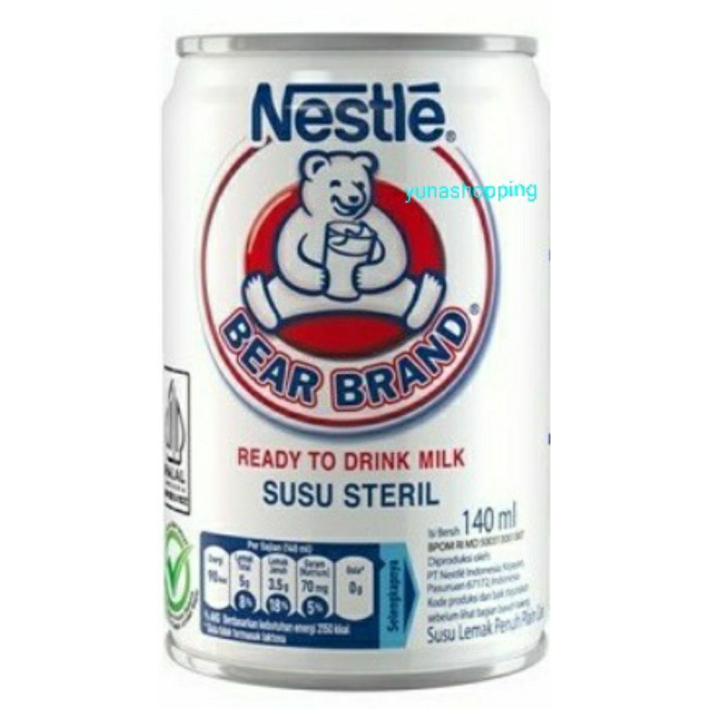 

Nestle bear brand kecil susu steril 140ml