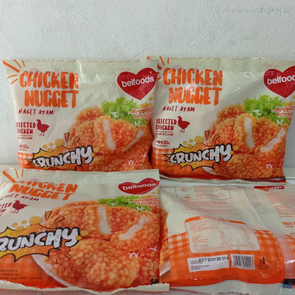 

Belfoods chicken nugget crunchy 140 gram | naget ayam