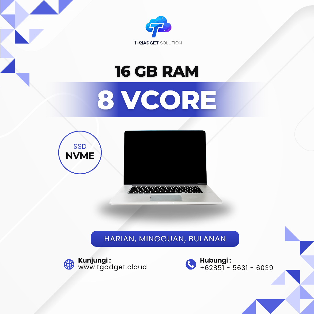RDP VPS 16 GB 8 Core Murah - Server Windows Linux 24 Jam Nonstop Anti Suspend