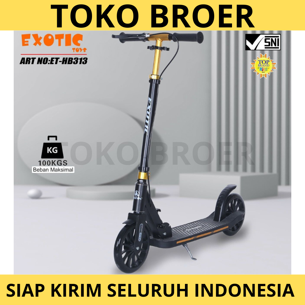 Scooter Skuter ET HB 313 Anak & Dewasa 100 Kg Rem Tangan Manual