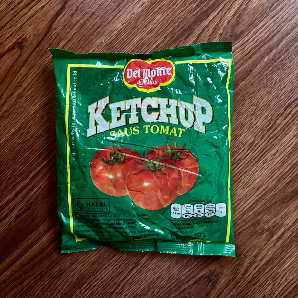 

Del Monte Ketchup Saus Tomat Sachet Isi 24 192gr