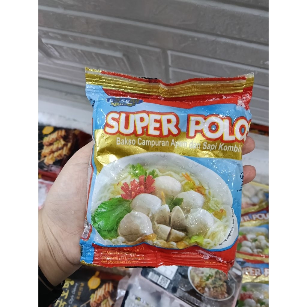 

BAKSO SUPER POLOS KOMBINASI DAGING AYAM & SAPI ISI 10 BUTIR 160GR