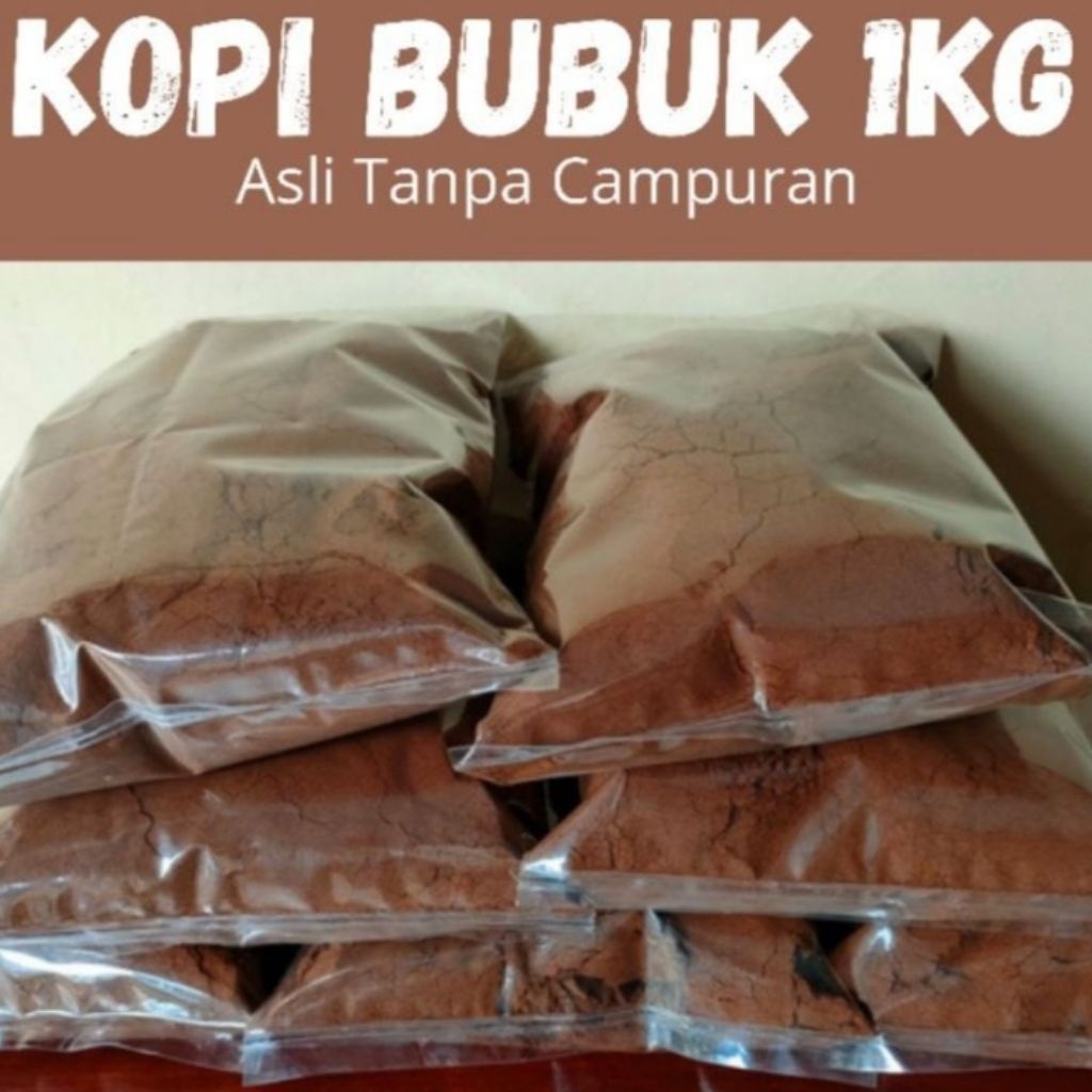 

Kopi bubuk 1 kg tanpa campuran