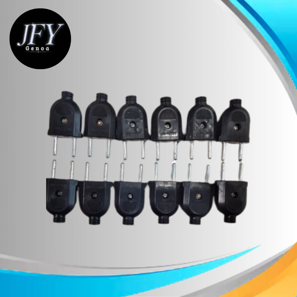 ( Harga 30pcs ) JEK GEPENG, STEKER GEPENG ,JEK LISTRIK,COLOKAN LISTRIK