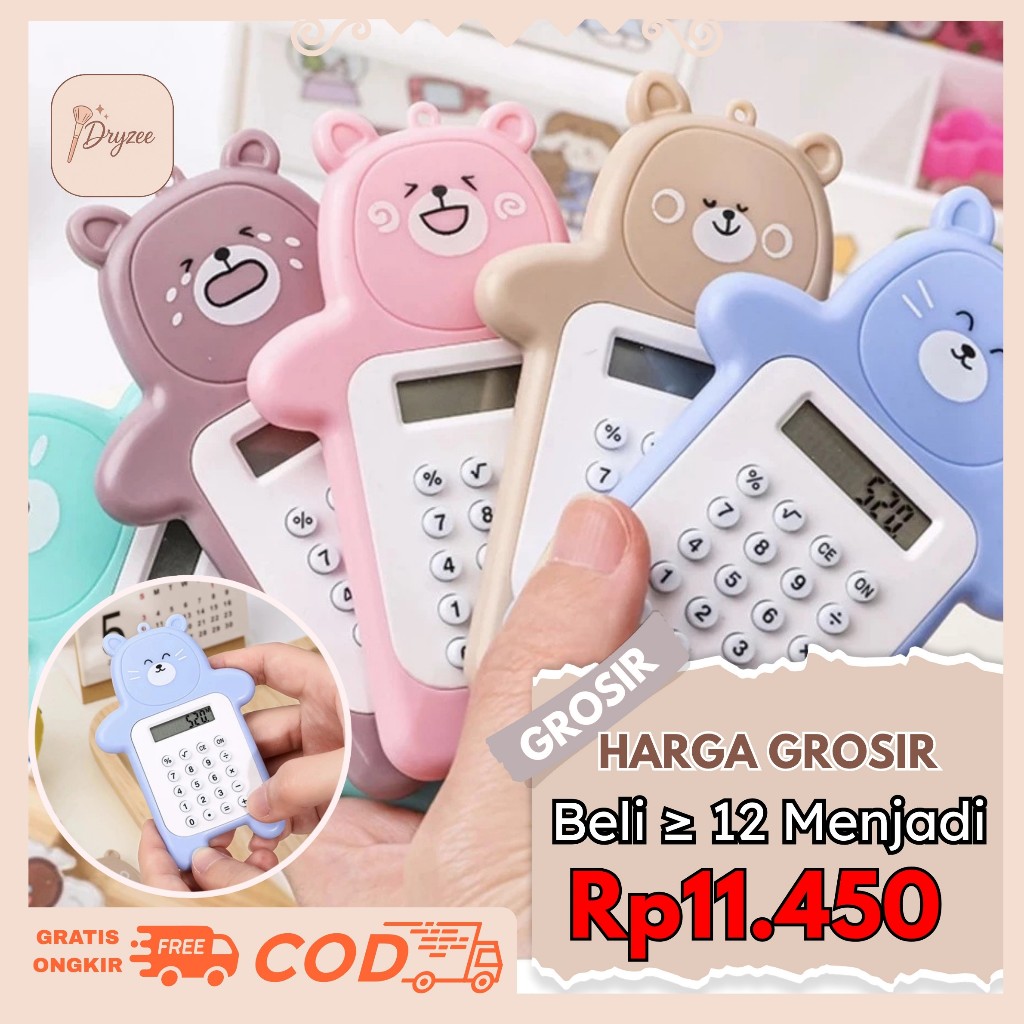 

Kalkulator Mini Lucu 8 Digit Mini Portable Motif Beruang AT33
