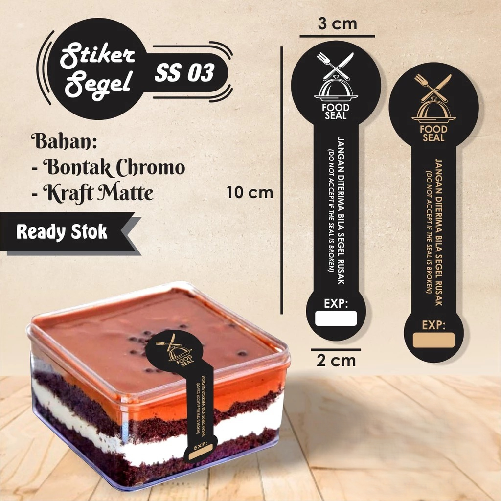 

STIKER SEGEL MAKANAN BOTOL KEMASAN MURAH - STIKER SEGEL READY STOCK