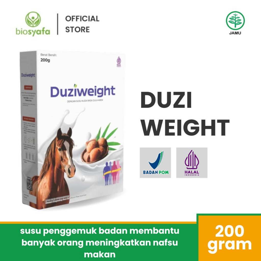

Duzi Weight I Susu Kuda Suplemen Herbal Penambah Berat Badan 200gr