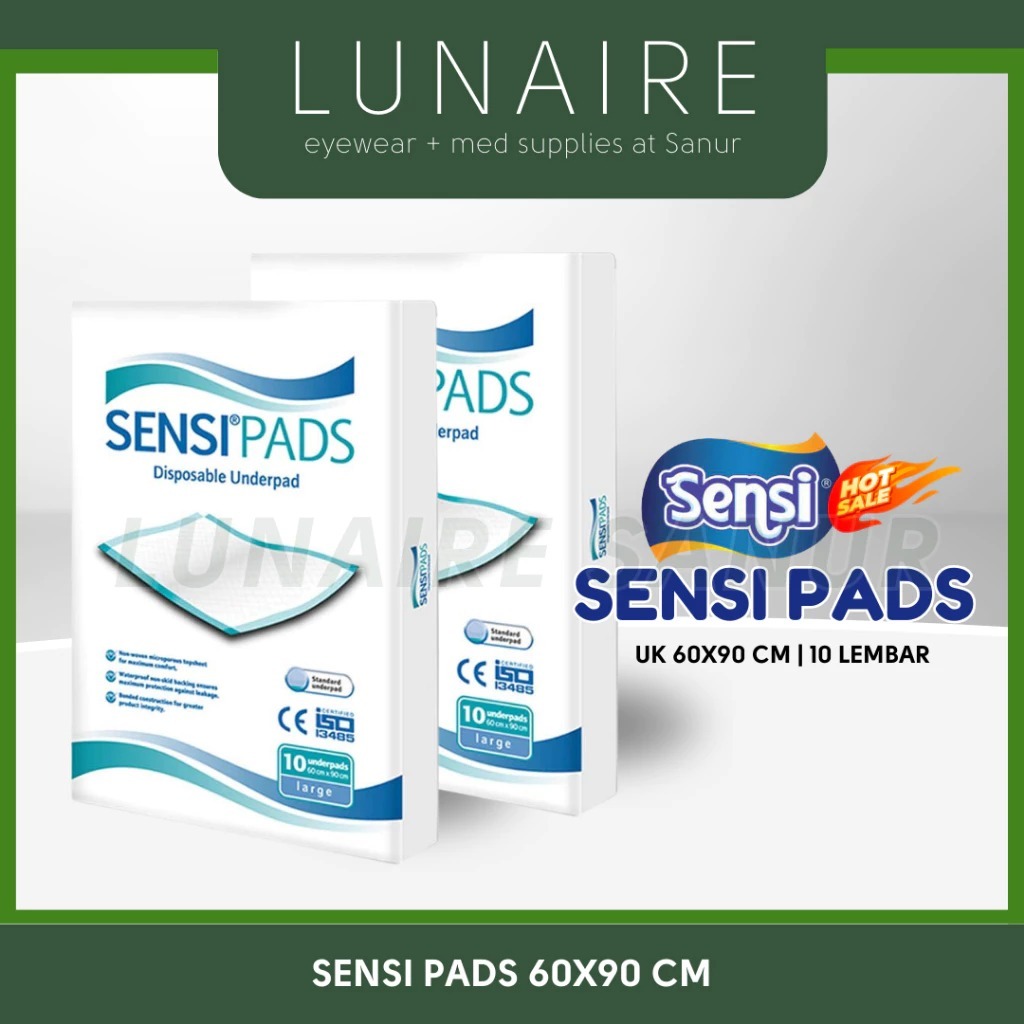 [ HARGA GROSIR ] - Underpad Sensi Sensipads L 60X90 CM Alas Perlak