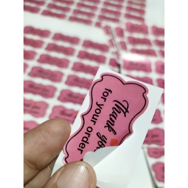 

stiker thank you for your order isi 5 pcs BY JJS