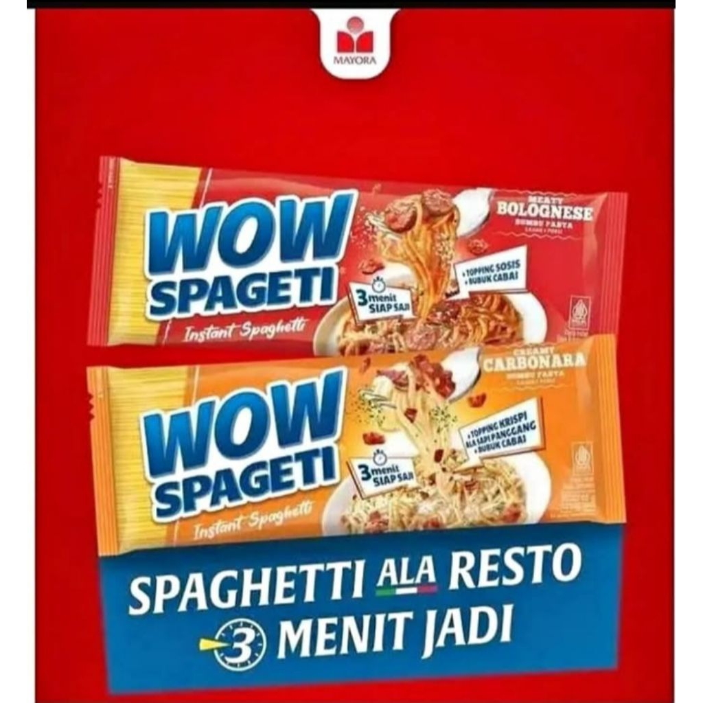 

spagety wow 1 dus isi 40 bungkus