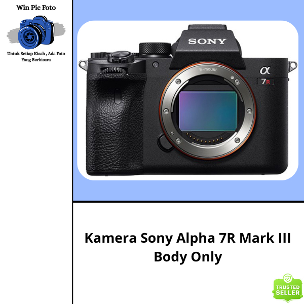 Kamera Sony Alpha 7R III Body Only / Camera Sony / Kamera Mirrorless / Camera Mirrorless