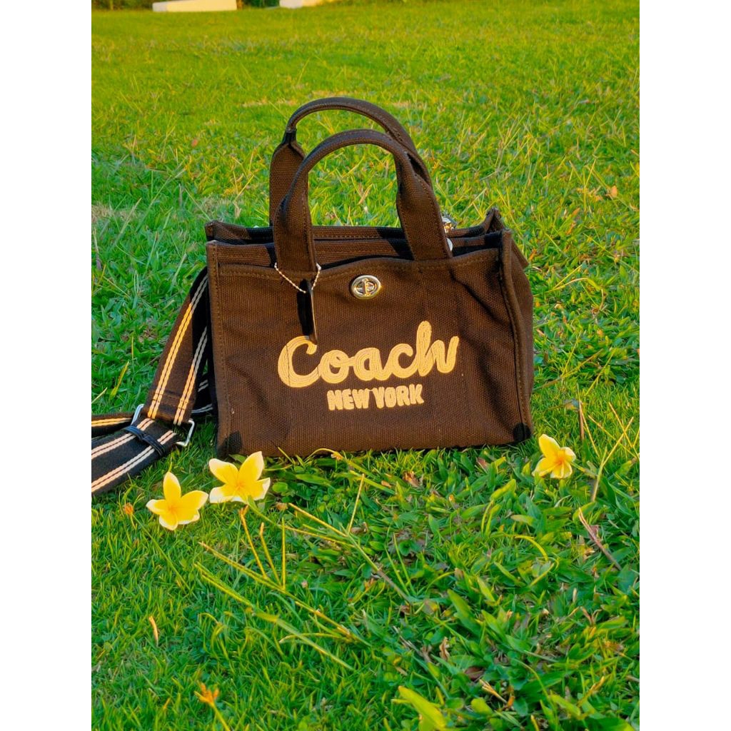 COACH CARGO CANVAS TOTEBAG - black