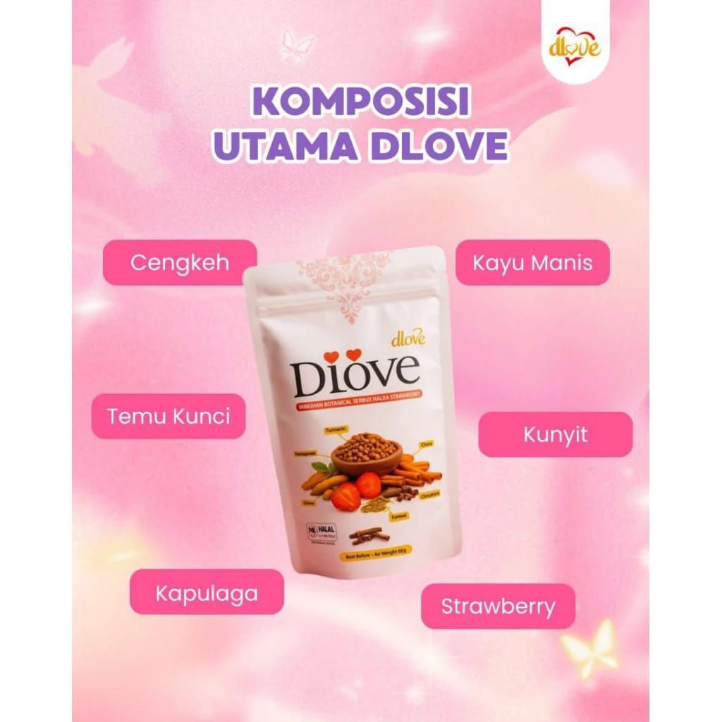 Vitamin herbal dlove untuk melancarkan datang bulan 1 sampai 6 bulan mencegah sakit perut tanpa efek