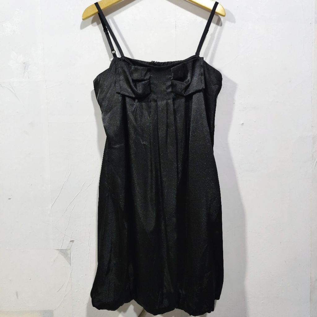 mini dress perempuan wanita elegant hitam