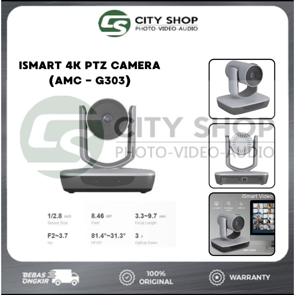 ISMART 4K PTZ Camera
AMC-G303