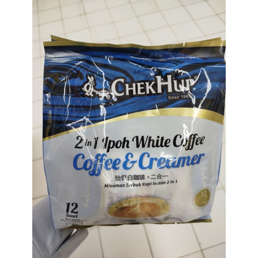 

CHEK HUP WHITE COFFEE & CREAMY 2IN1 12X30GRAM/PCS