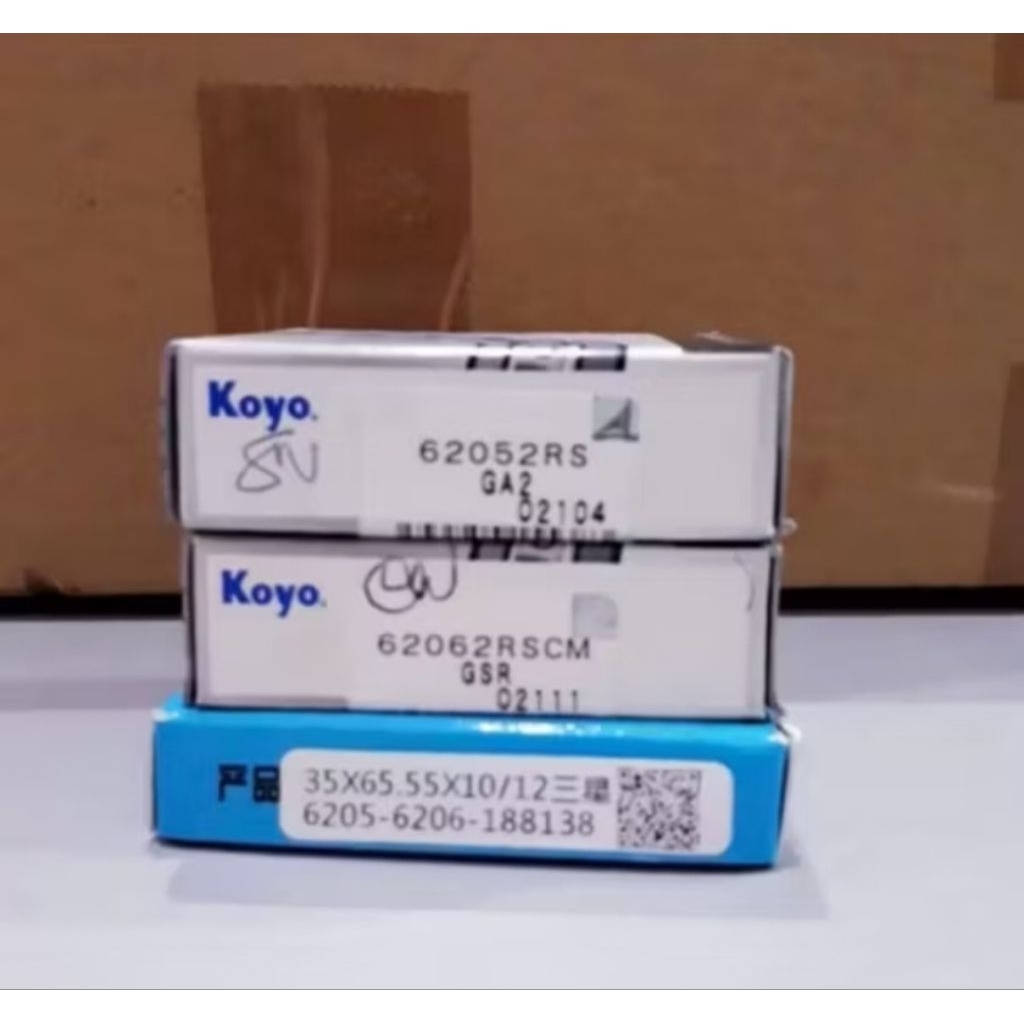 Bearing set + seal Mesin cuci samsung front loding 7kg - 8kg 6205/6206 +seal 35x65.55x10/12 Baru