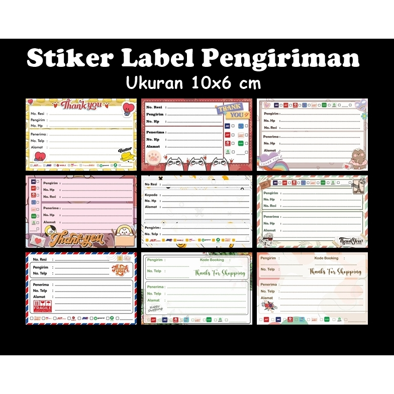 

20 PCS STIKER LABEL PENGIRIMAN