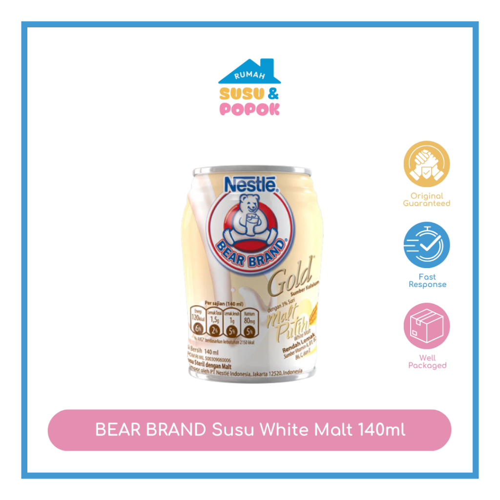 

BEAR BRAND Susu White Malt 140ml