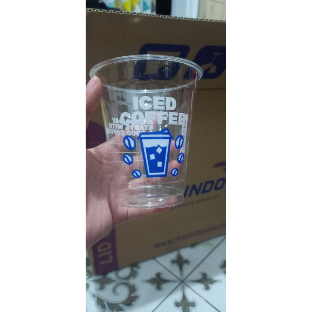CUP ICED COFFE STARINDO CUP 12OZ 11GR PRINTING STARINDO