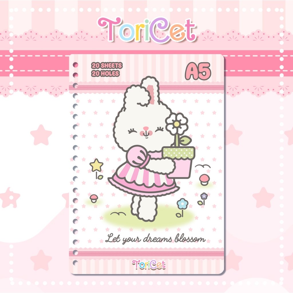 

Loose Leaf / Kertas Binder A5 Toricet - Rabbit bearcute 04
