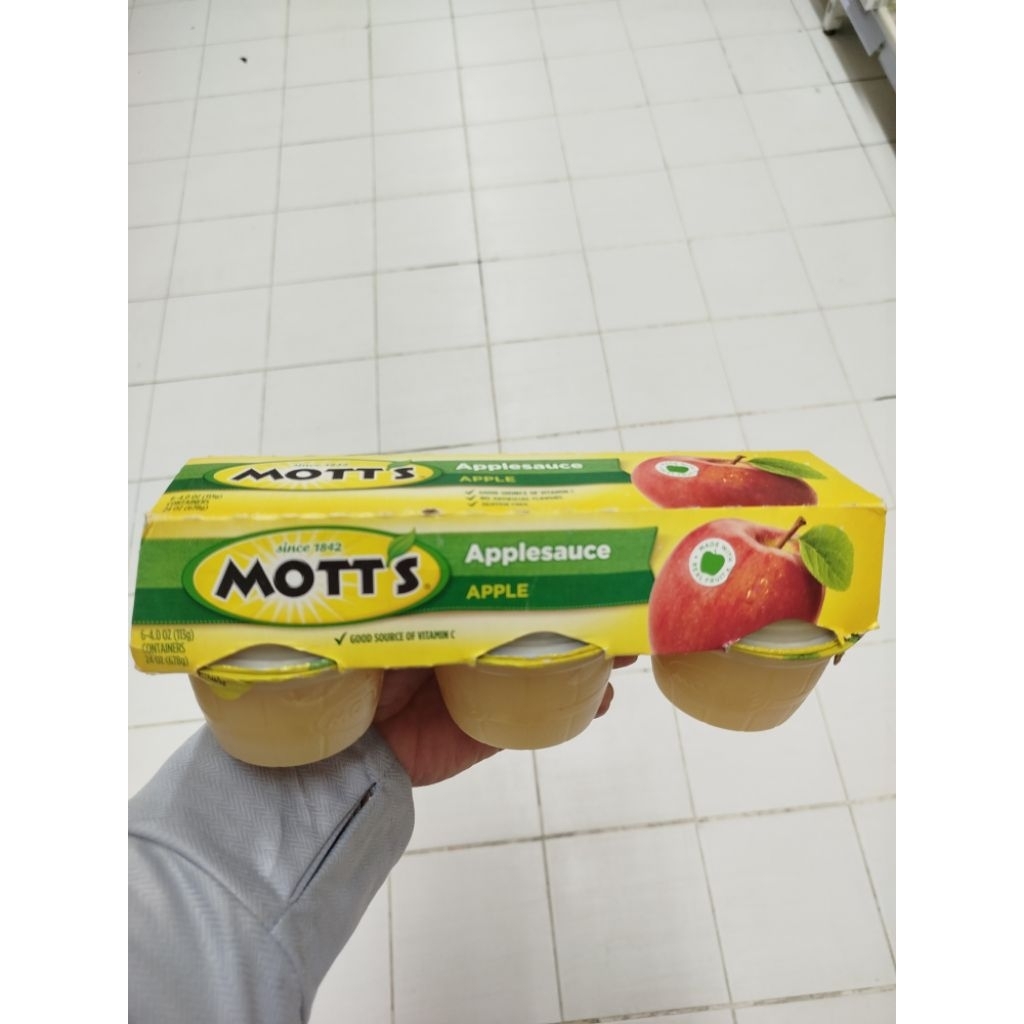 

MOTT'S APPLE SAUCE 6PCS