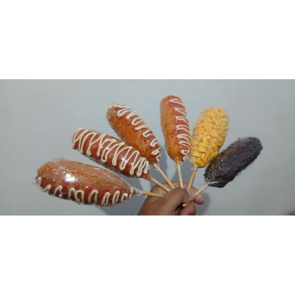 replika corndog, replika makanan