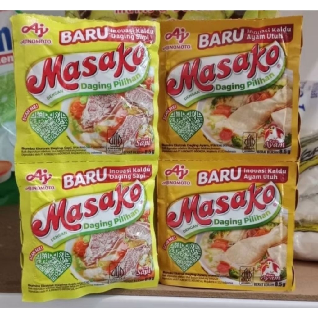 

masako penyedap rasa ayam dan sapi renceng