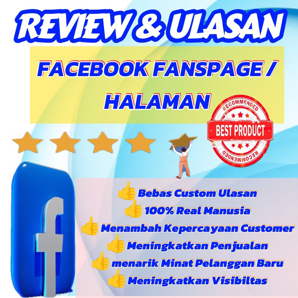 JASA REVIEW & RATING FACEBOOK FANS PAGE/HALAMAN FACEBOOK