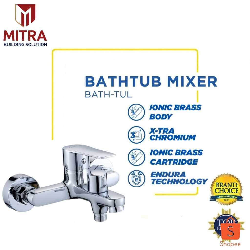 Bathup Shower Mixer Onda / Kran Panas Dingin Onda / Kran Bakip Onda